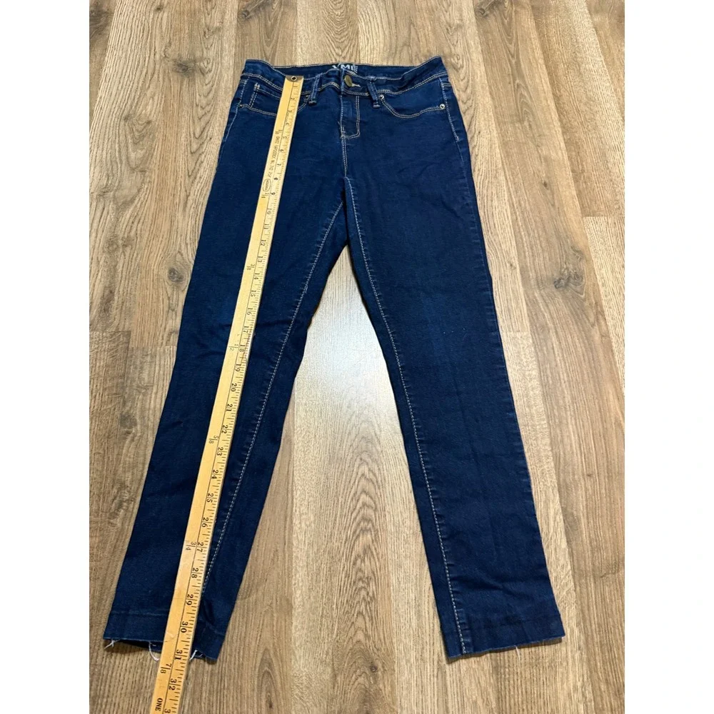 YMI Girl Jeans Girls Size 16 Dark Wash Denim Straight Leg Stretch Excellent